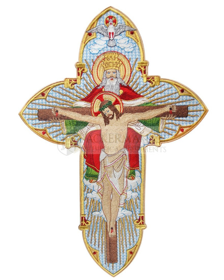 Religioso Applicazione Ricamata "Santa Trinità"